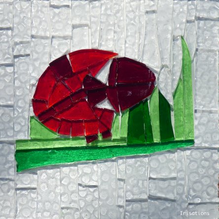 Glass Mosaic initiation workshop paris versailles france. Ladybird. Ladybug.