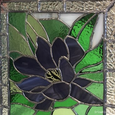 Personal project, stained glass nenuphar. Stained glass class paris versailles france