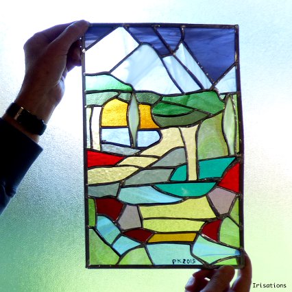 Scenery copper-foiled stained glass class paris versailles